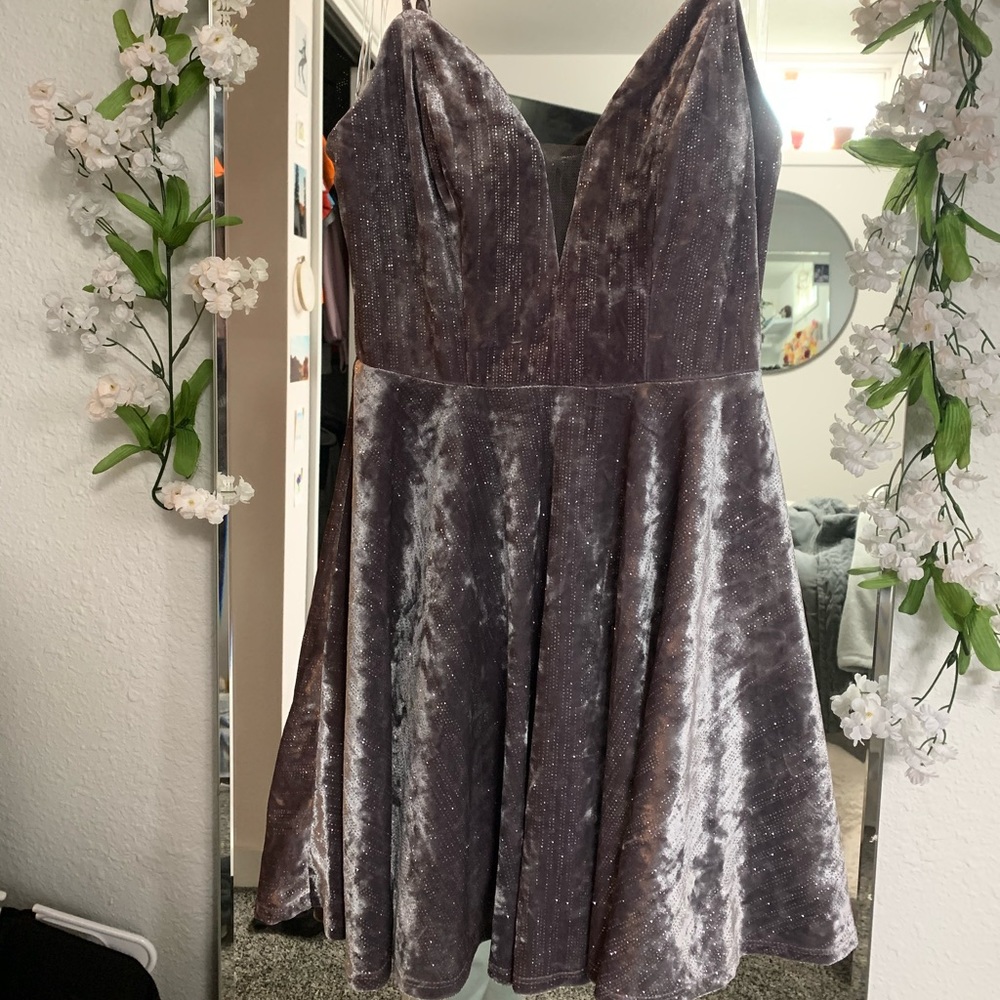 Sparkly silver dress